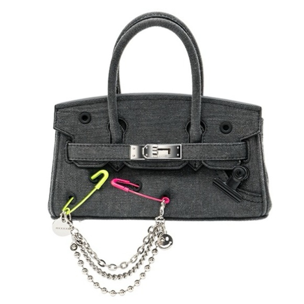 Denim cross body bag